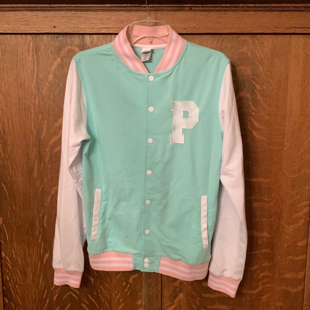 Pusheen Varsity Jacket Embroidered Pastel Small S Gem
